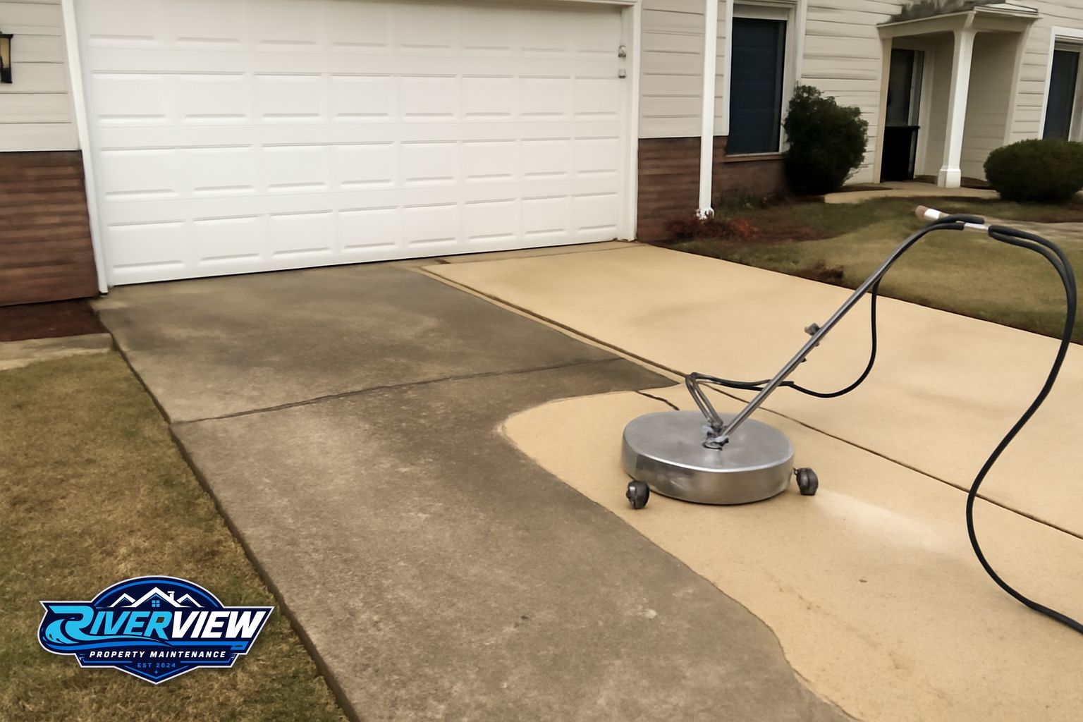Property access relevant to concrete cleaning