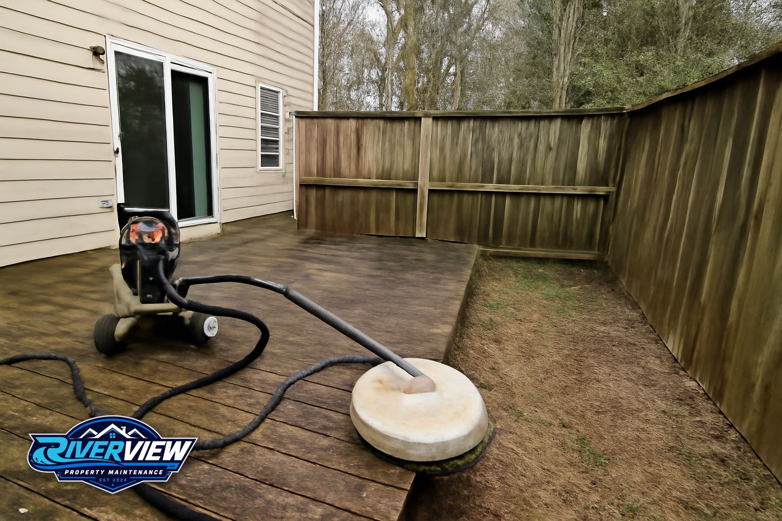 Property access relevant to deck and fence cleaning