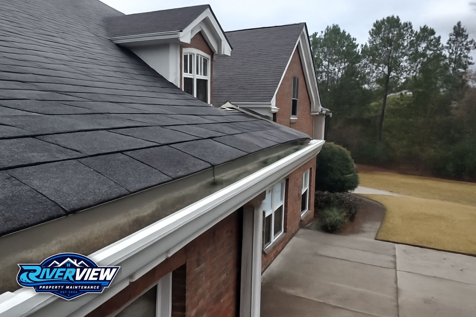 Exterior surface relevant to gutter cleaning