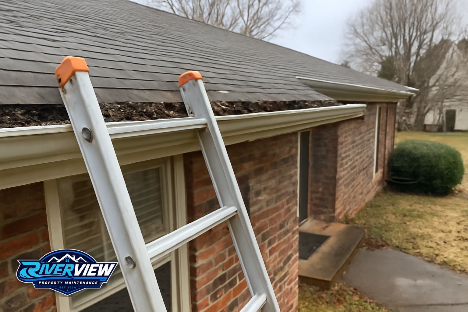 Property access relevant to gutter cleaning
