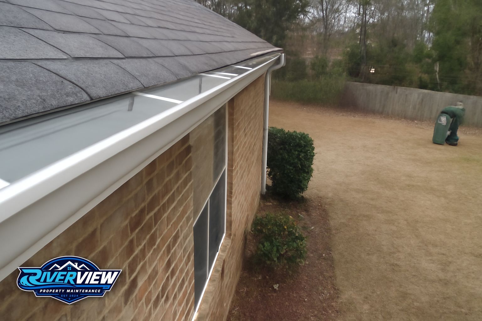 Exterior surface relevant to gutter cleaning