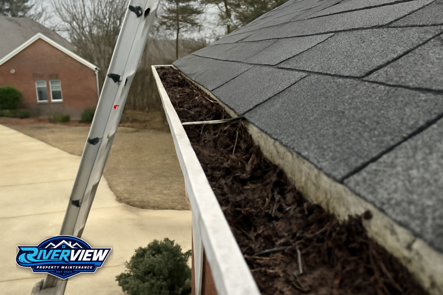 Property access relevant to gutter cleaning