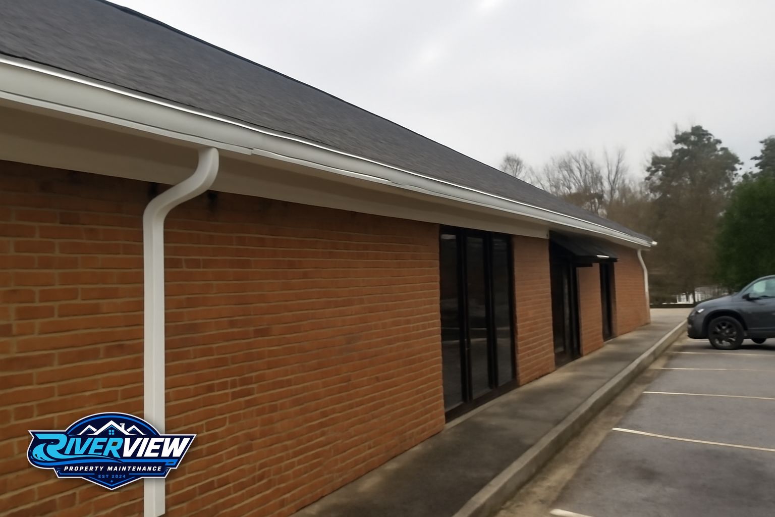 Exterior surface relevant to gutter cleaning