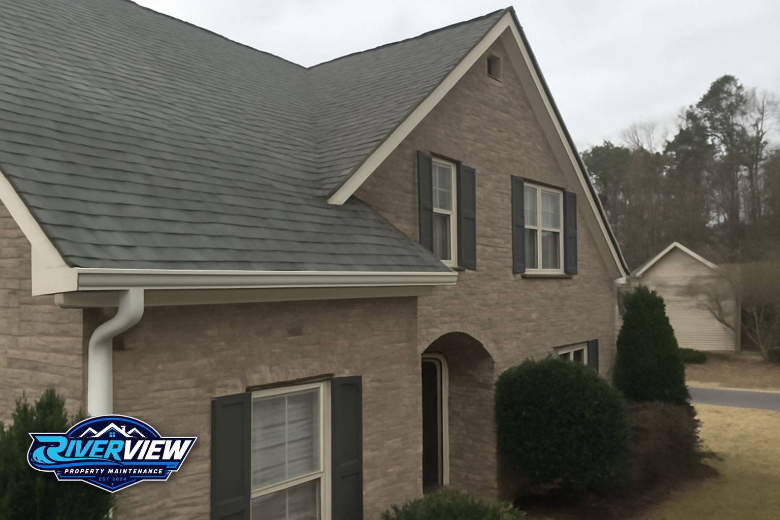 Exterior surface relevant to gutter cleaning