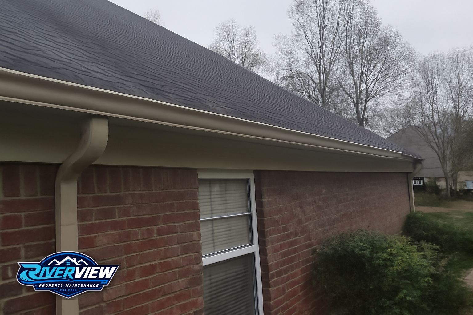 Exterior surface relevant to gutter cleaning