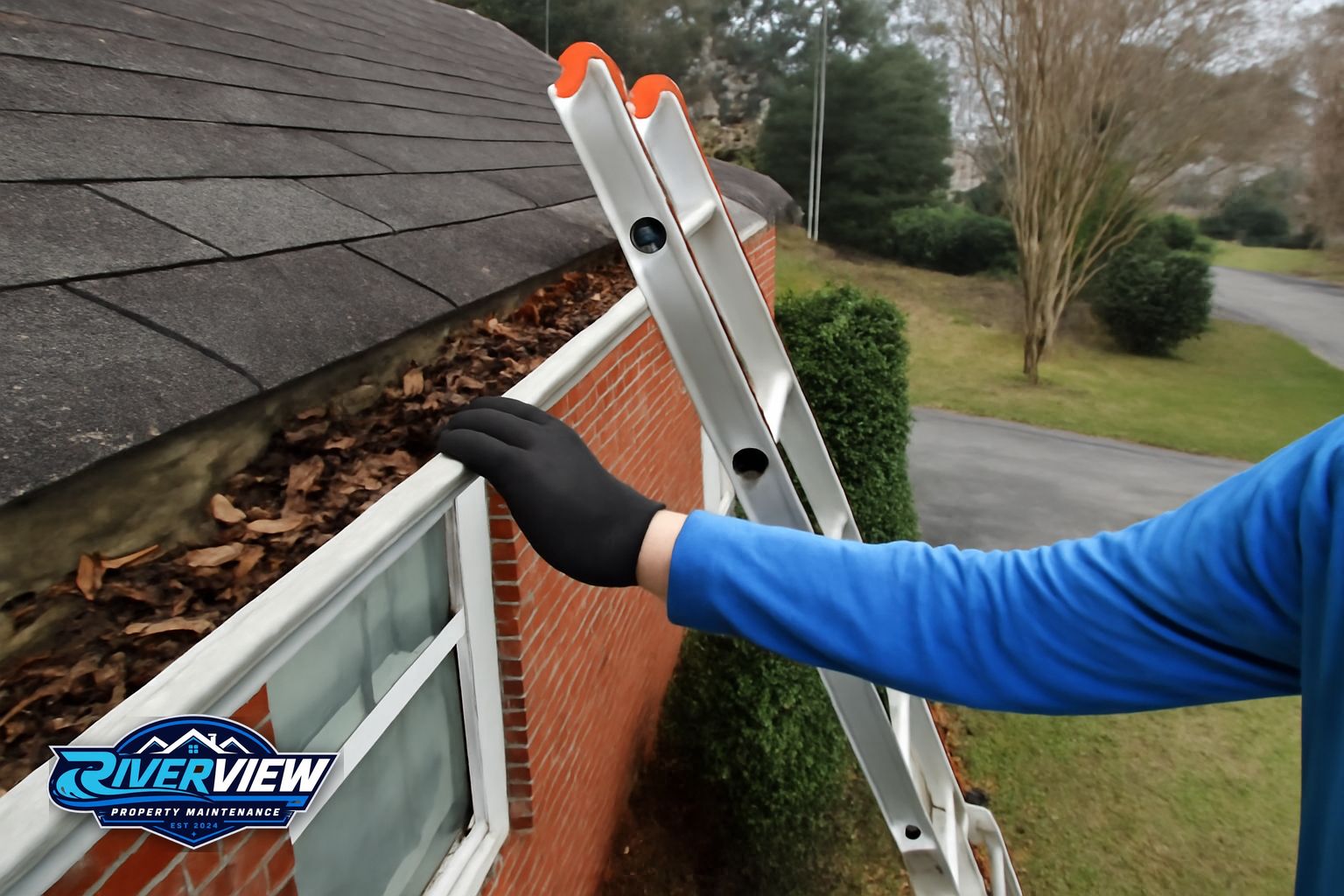 Property access relevant to gutter cleaning