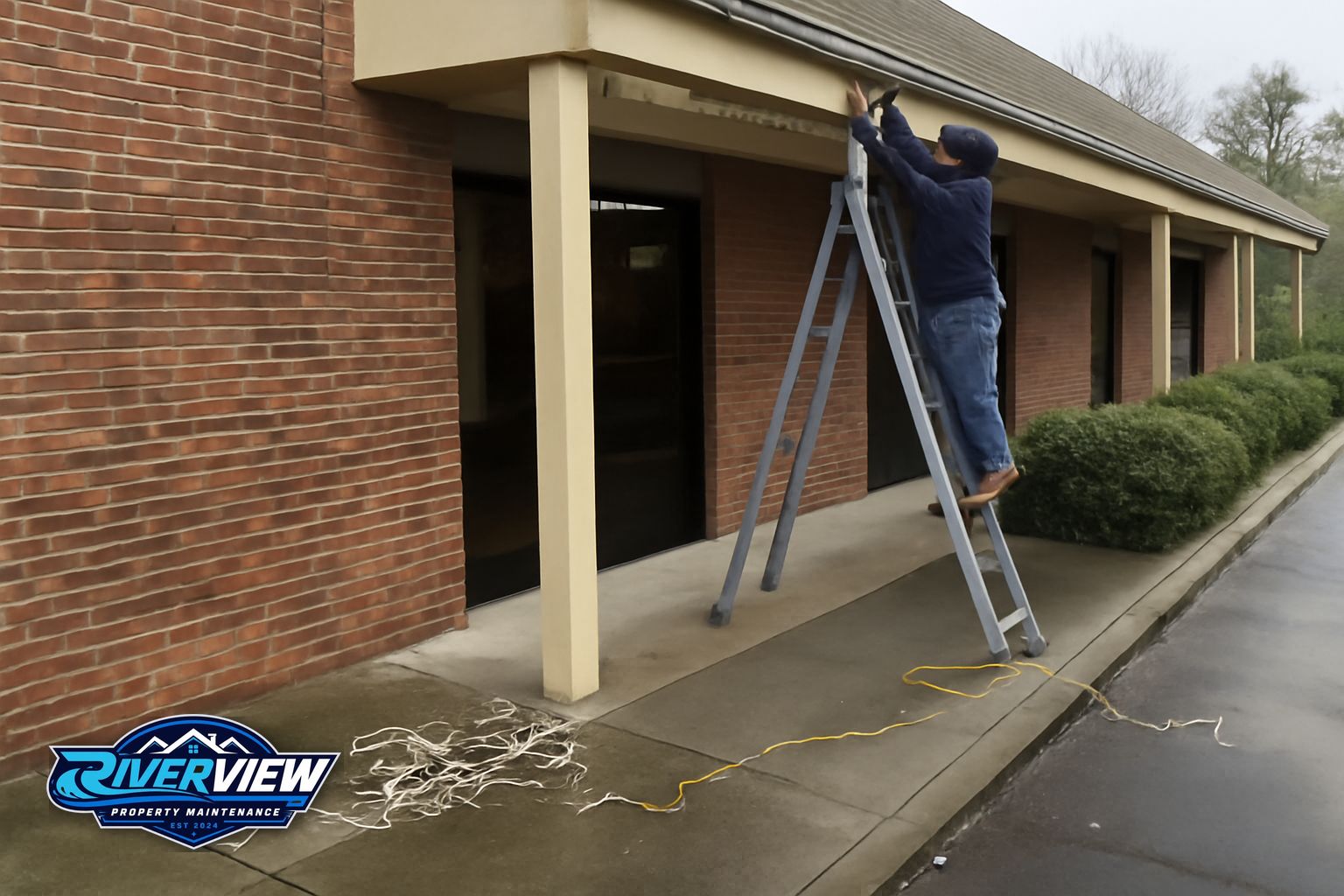 Property access relevant to holiday lighting installation