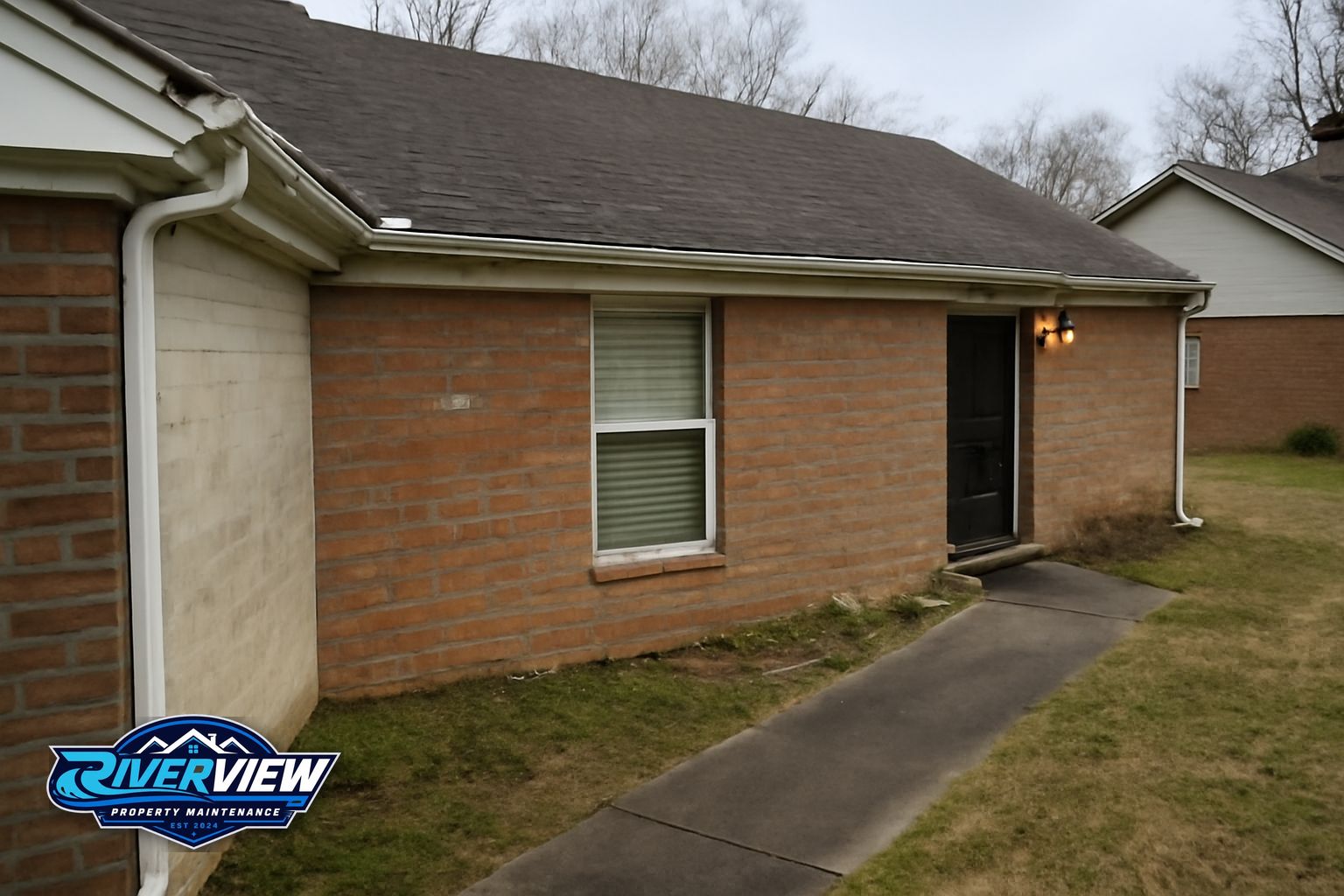 Exterior buildup relevant to holiday lighting installation