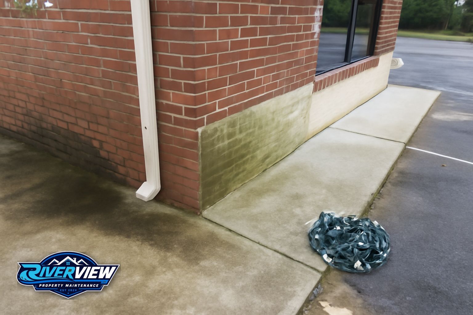 Exterior buildup relevant to holiday lighting installation
