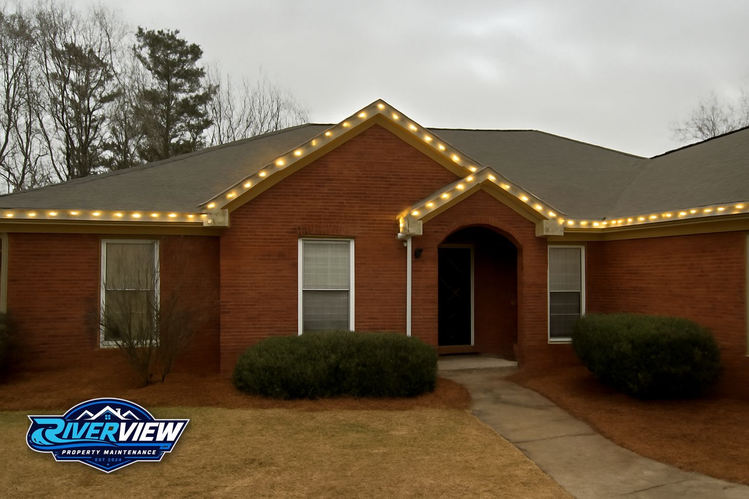 Exterior surface relevant to holiday lighting installation
