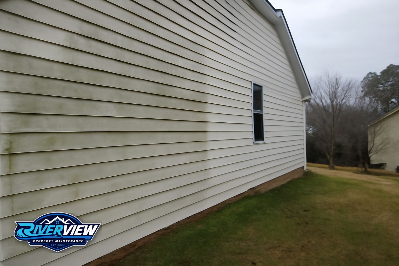 Exterior surface relevant to house soft washing
