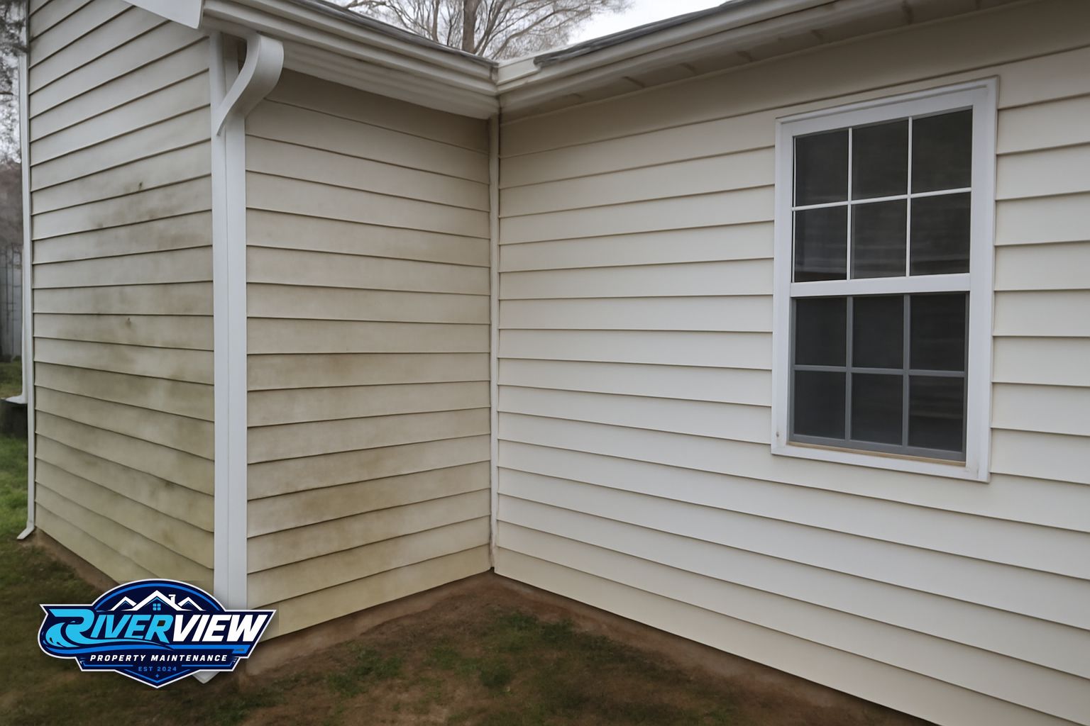 Exterior buildup relevant to house soft washing