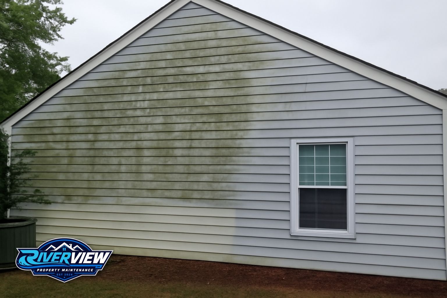 Exterior buildup relevant to house soft washing