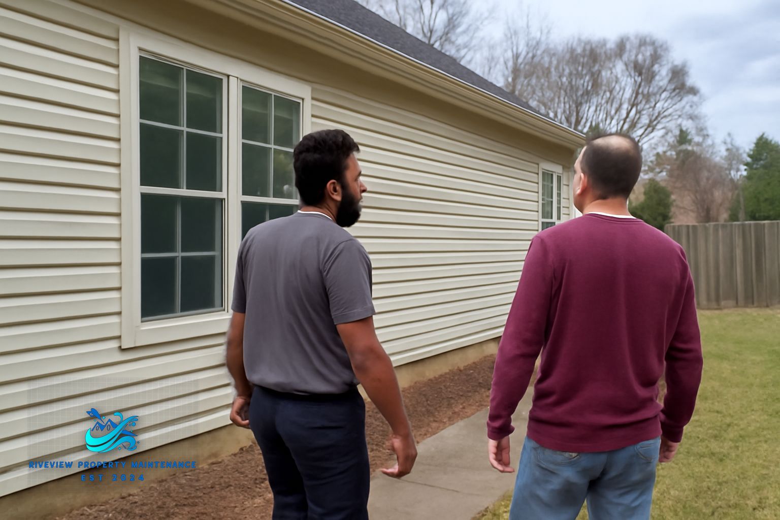 Soft washing solution being applied to Hardie siding on a Winder, Georgia home
