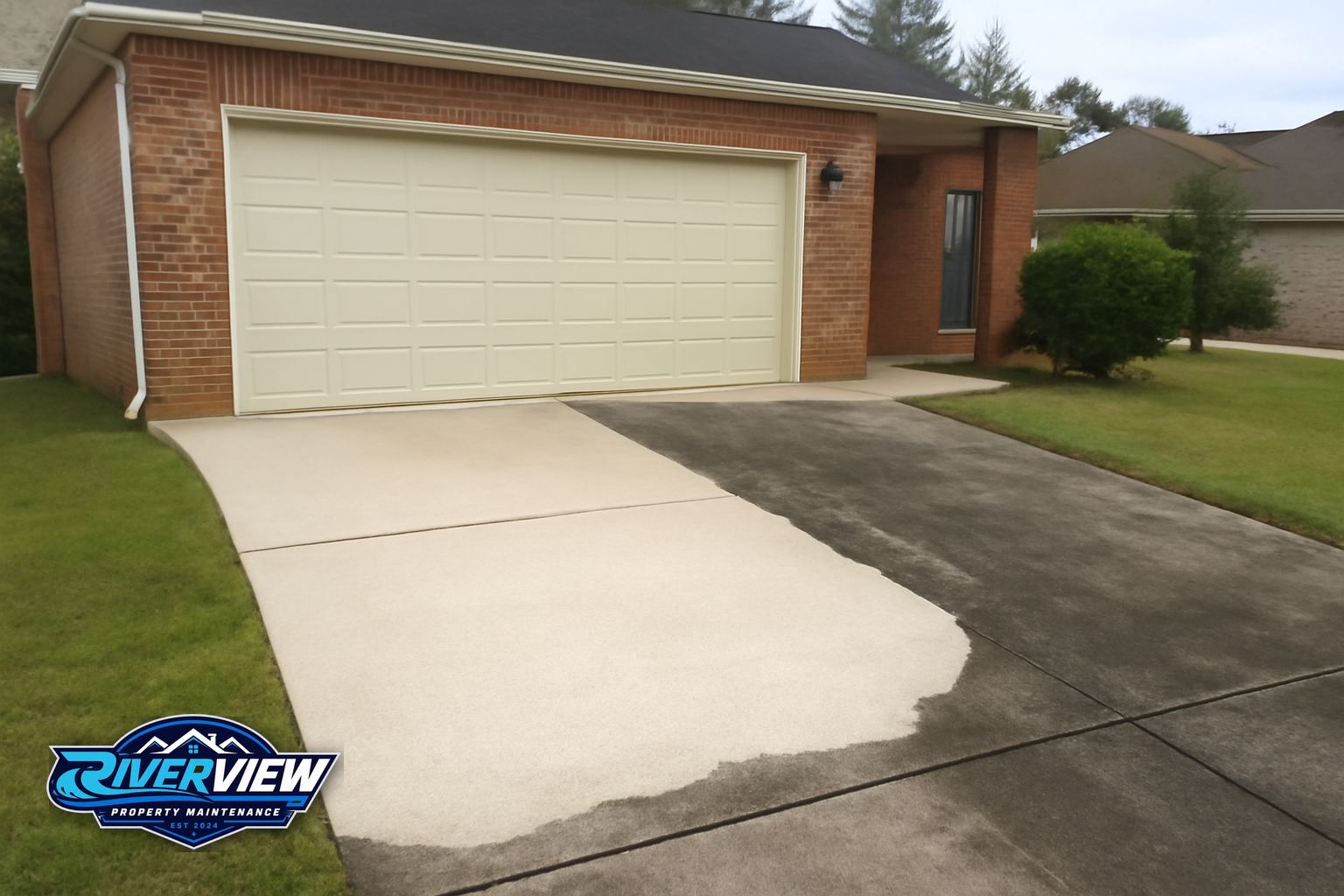 Exterior surface relevant to pressure washing