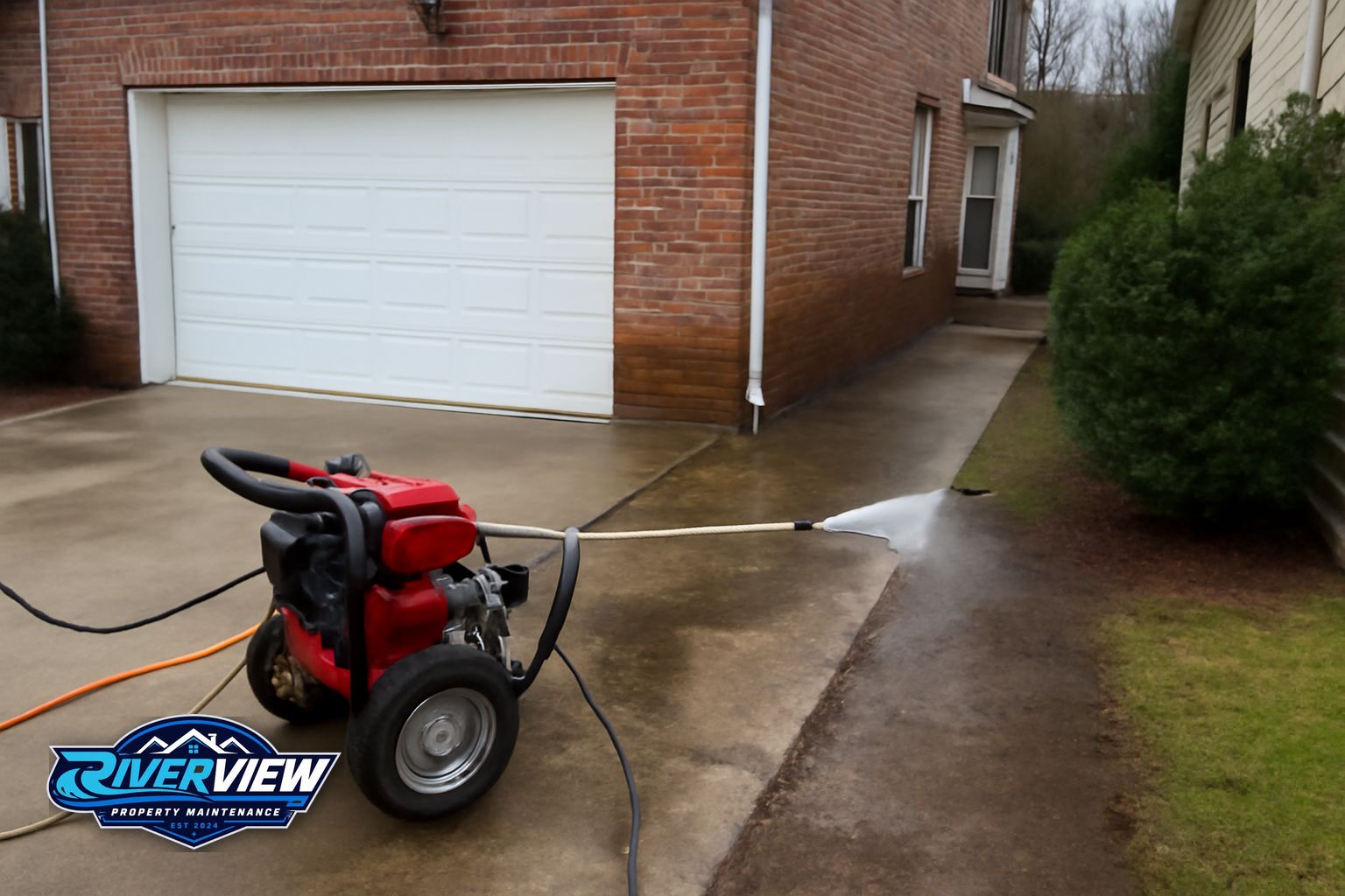 Property access relevant to pressure washing