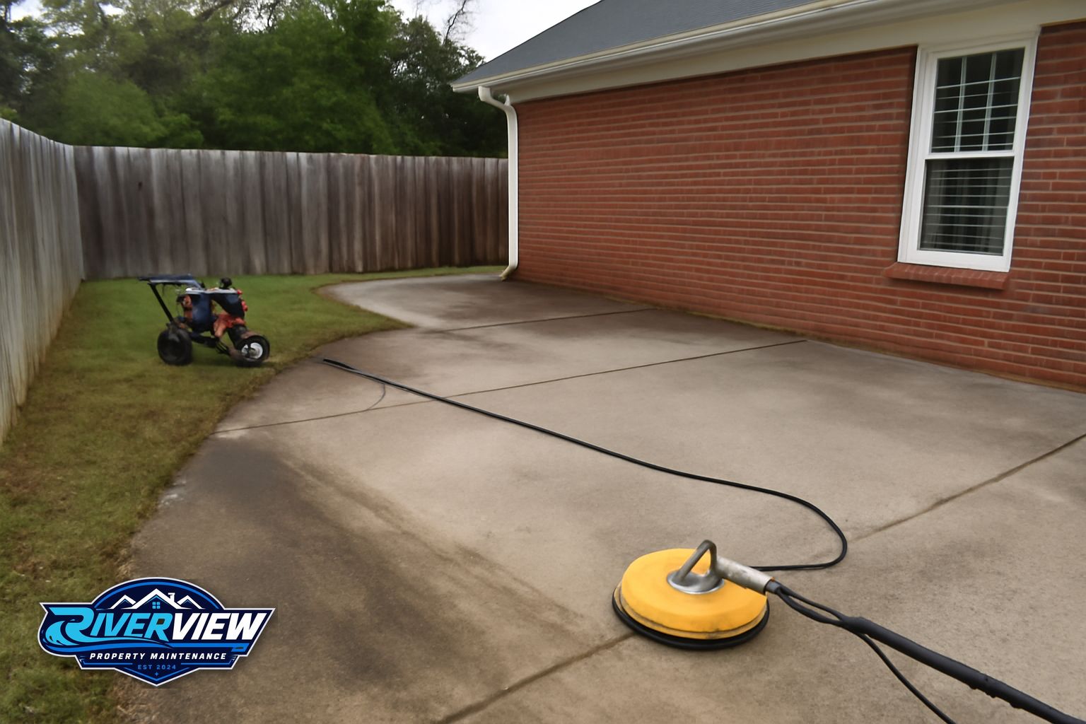 Property access relevant to pressure washing