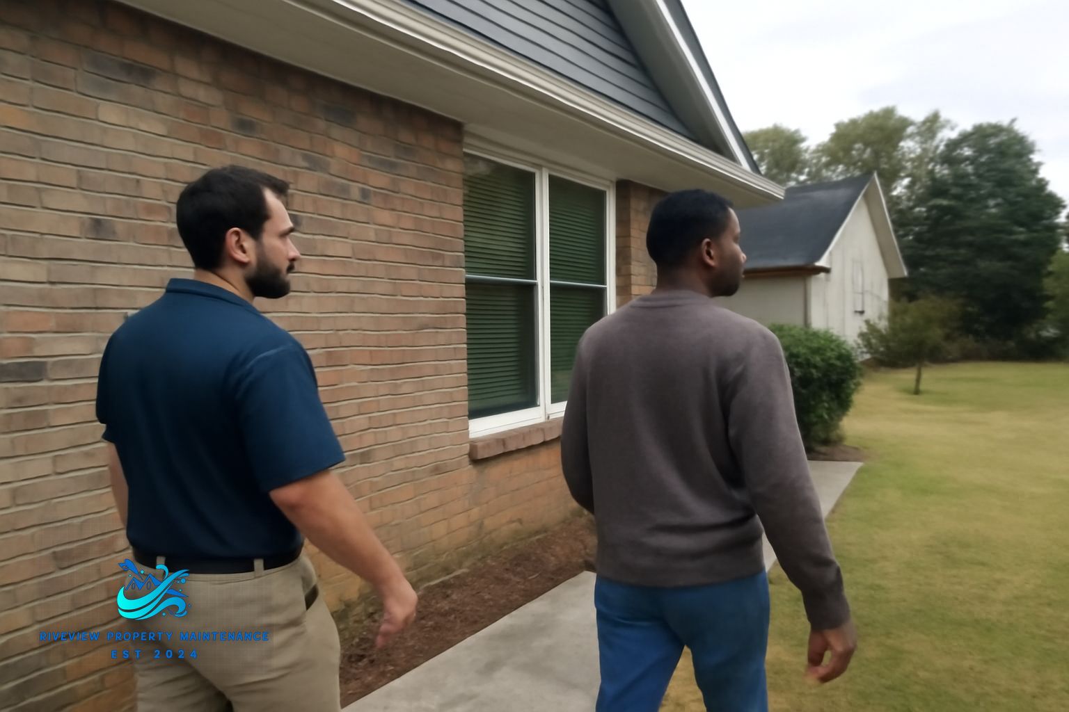 Sidewalk pressure washing near downtown Lawrenceville, GA showing mildew and clay removal