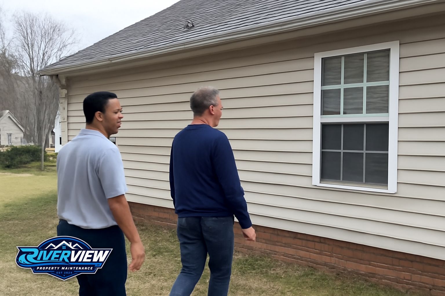 Before and after pressure washing on a Winder GA patio showing mildew and clay removal