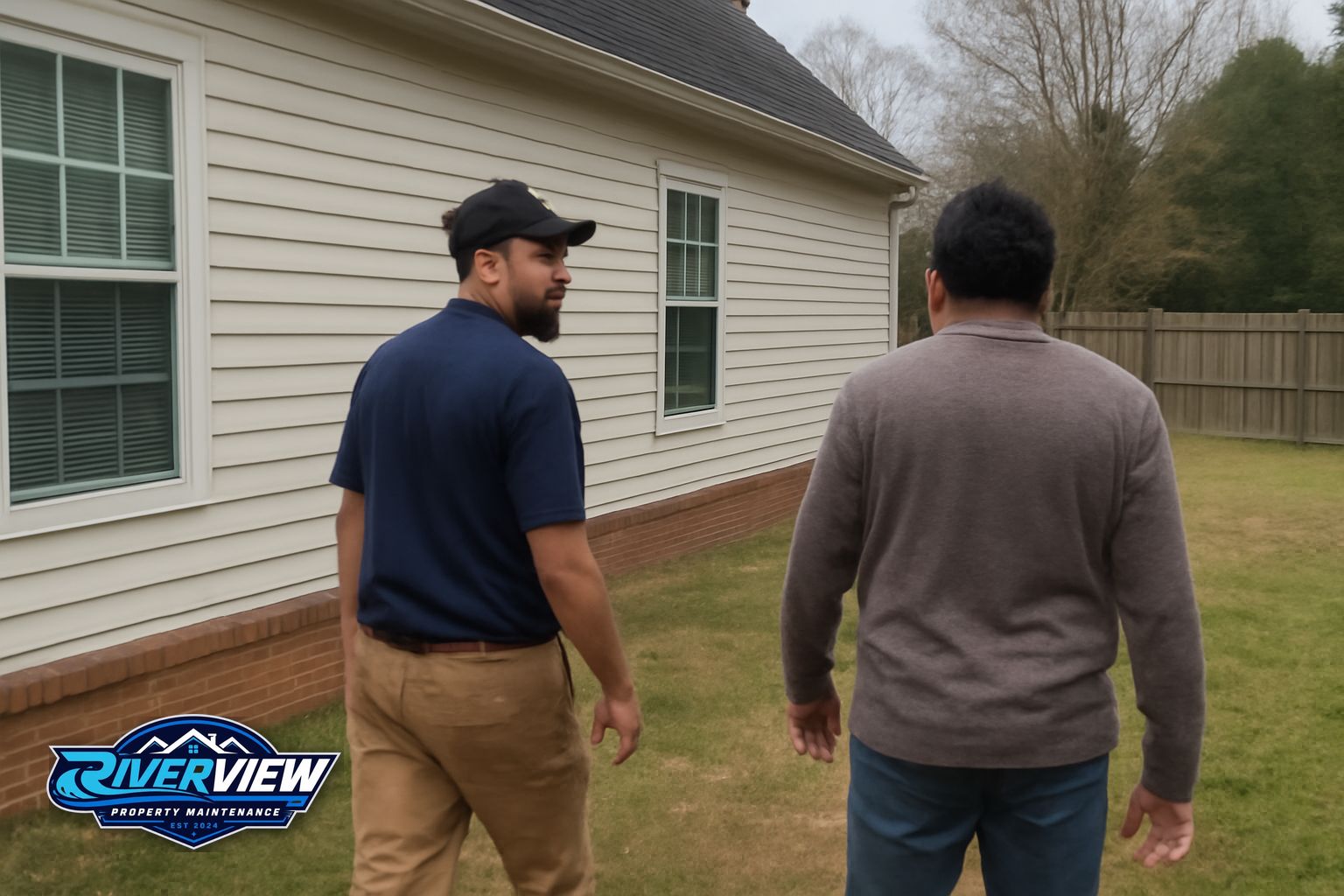 Riverview technician applying soft wash solution to a residential roof in Winder, GA