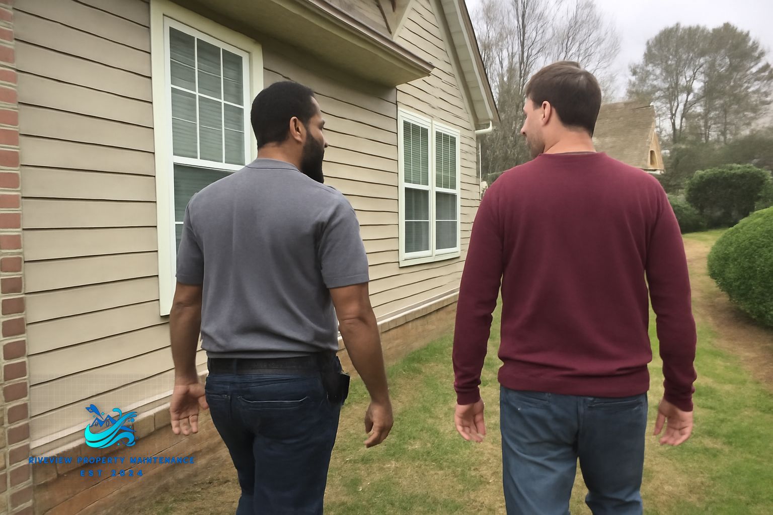 Window cleaning service on a vinyl-sided home in Bethlehem, Georgia