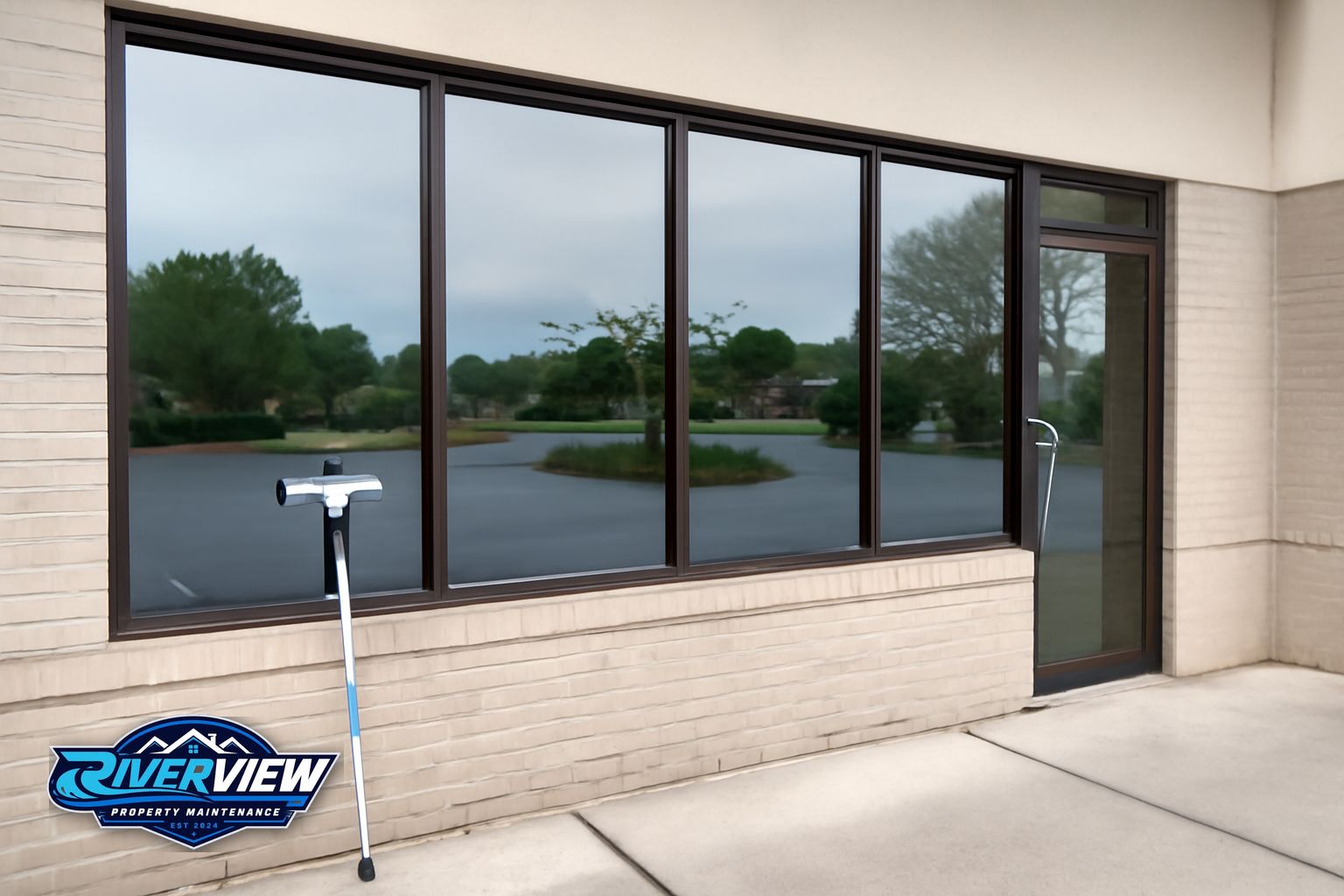 Exterior surface relevant to window cleaning