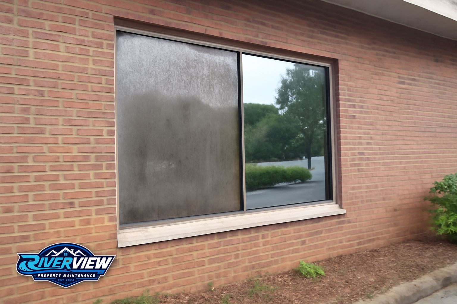 Exterior buildup relevant to window cleaning